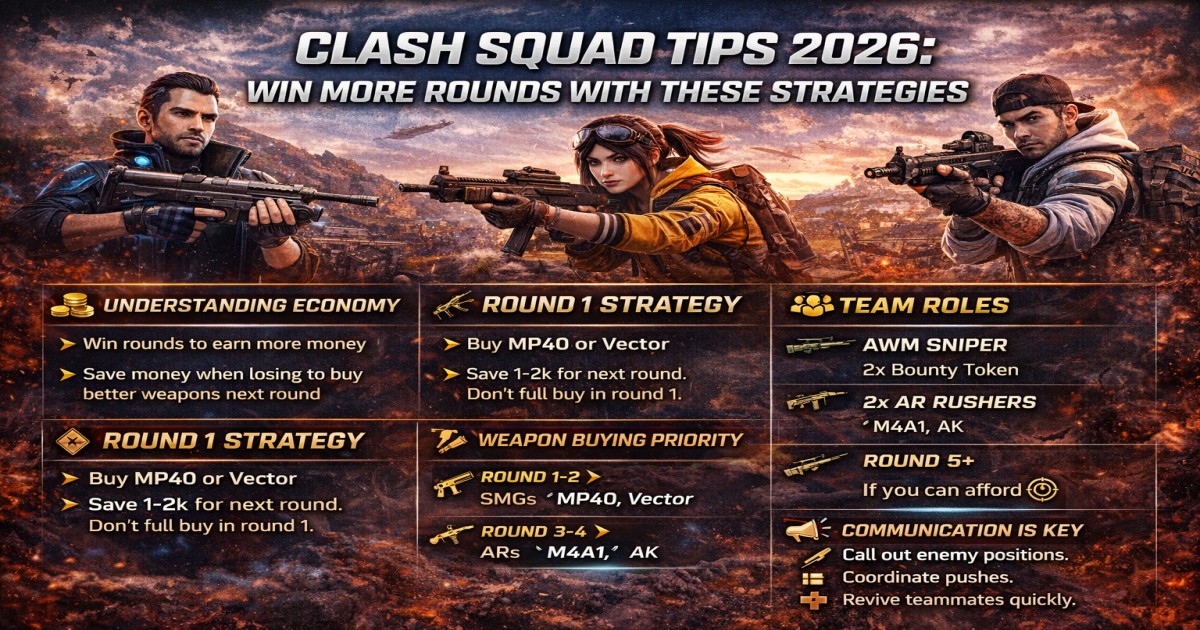 Clash Squad Tips 2026: Win More Rounds with These Strategies